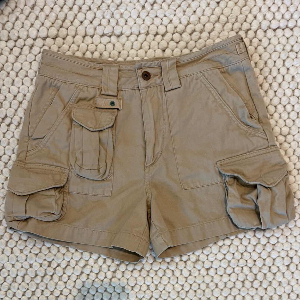 Polo by Ralph Lauren Tan Cargo Shorts with Utility Pockets